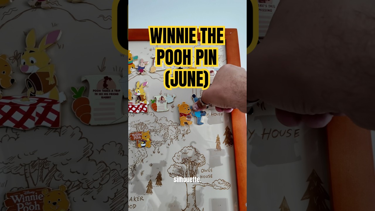 i am halfway thru the winnie the pooh 2025 pin set!! #disneyland #mysterypins #winnethepooh