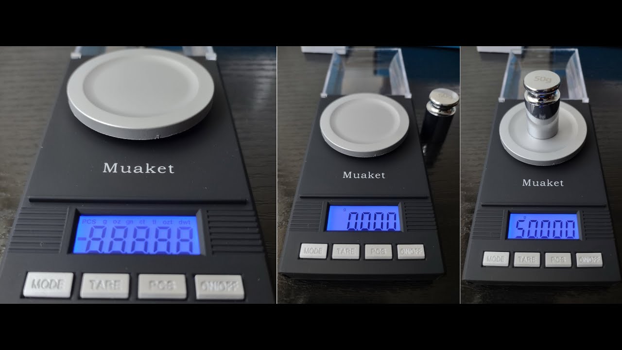 Báscula precisión, 0.001g, hasta 50g - Muaket TL