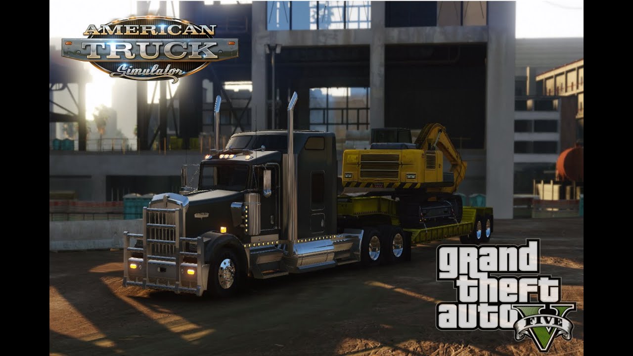 American Truck Simulator Multiplayer Mod in Grand Theft Auto V (ATS in GTA 5)