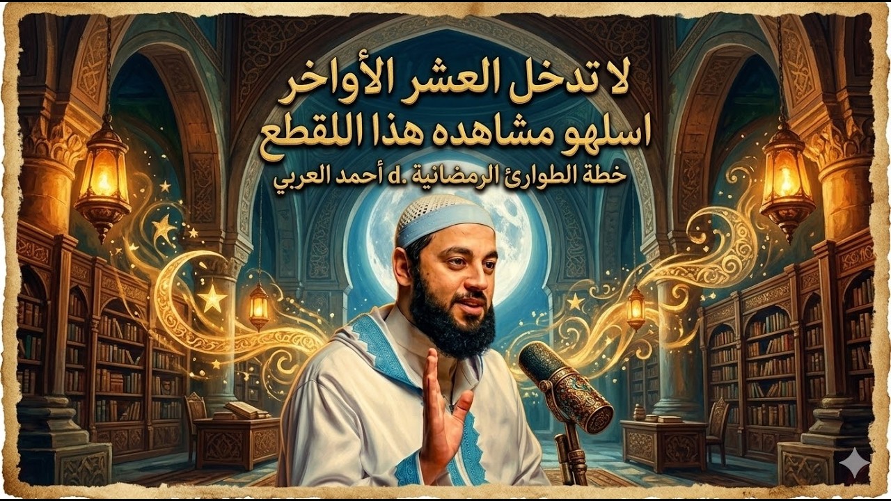 لا تدخل العشر الأواخر قبل مشاهدة هذا المقطع .. خطة الطوارئ الرمضانية د . أحمد العربي