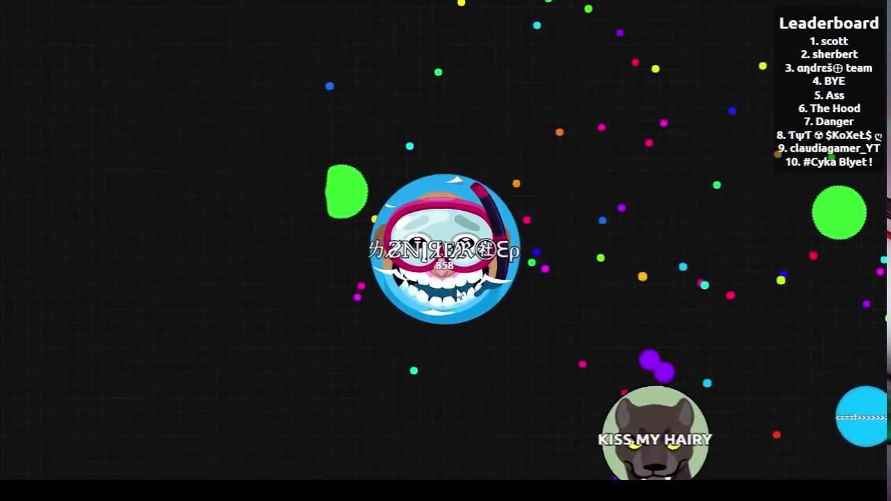 EPIC REVERSE TRICKSPLIT ON NOOBS // AGARIO // SNIPER