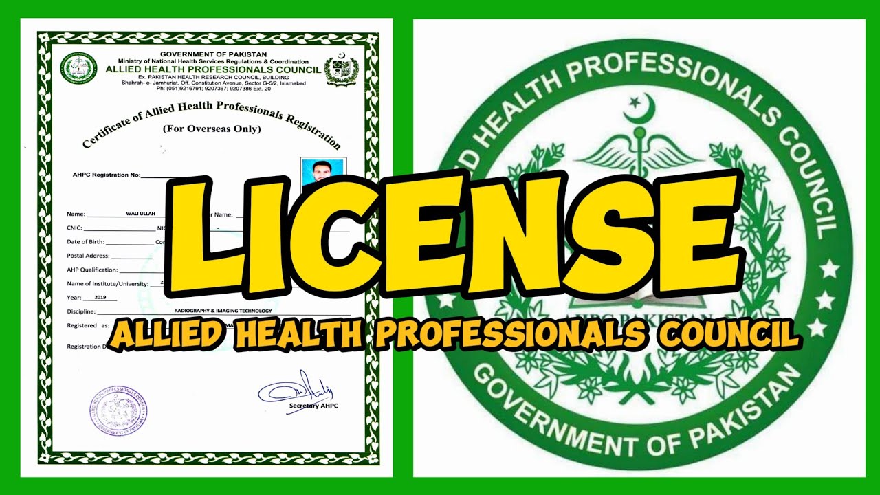 How to Register with Pakistan’s Council AHPC  Govt of Pakistan.