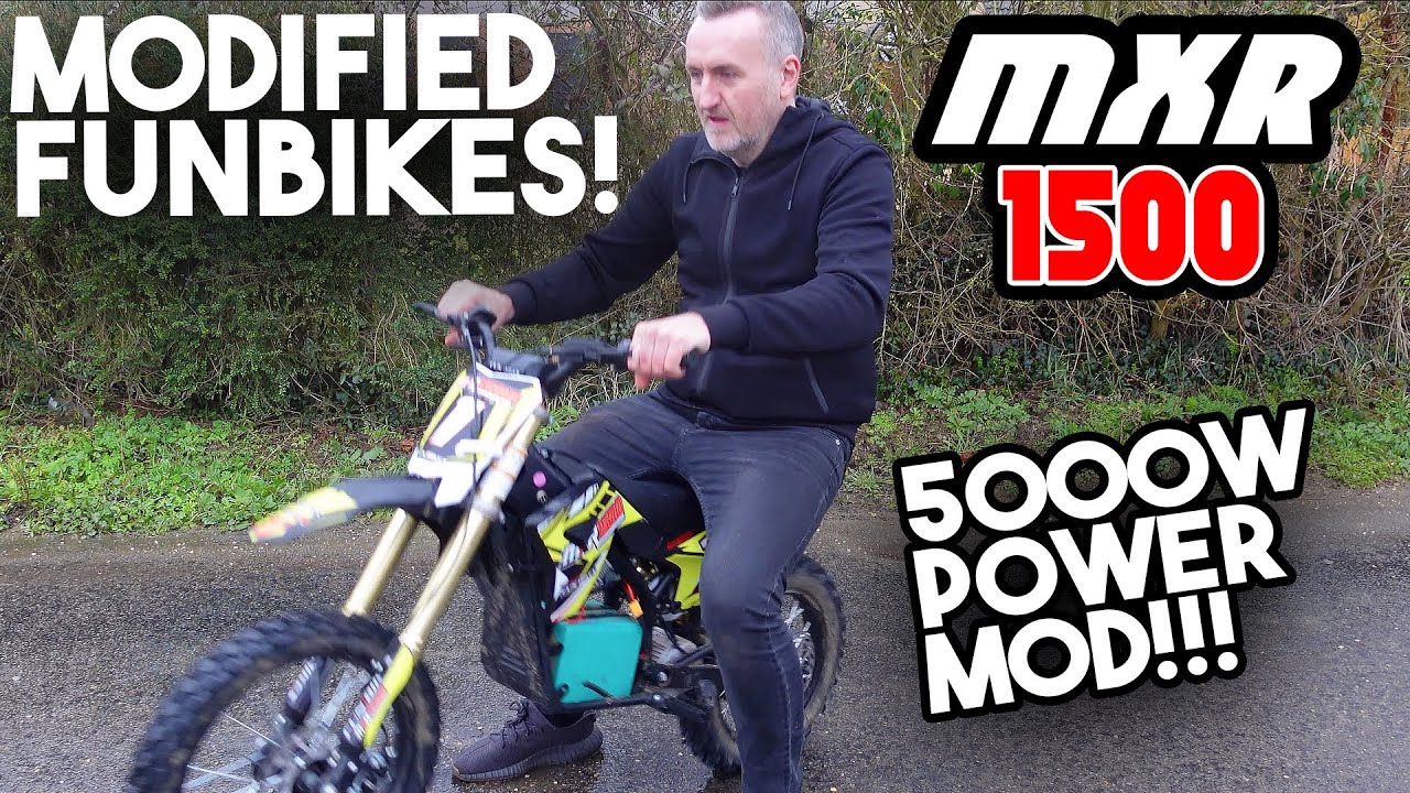 МОДИФИЦИРОВАННЫЙ FUNBIKE MXR1500 С МОЩНОСТЬЮ 5000 ВАТТ!!!