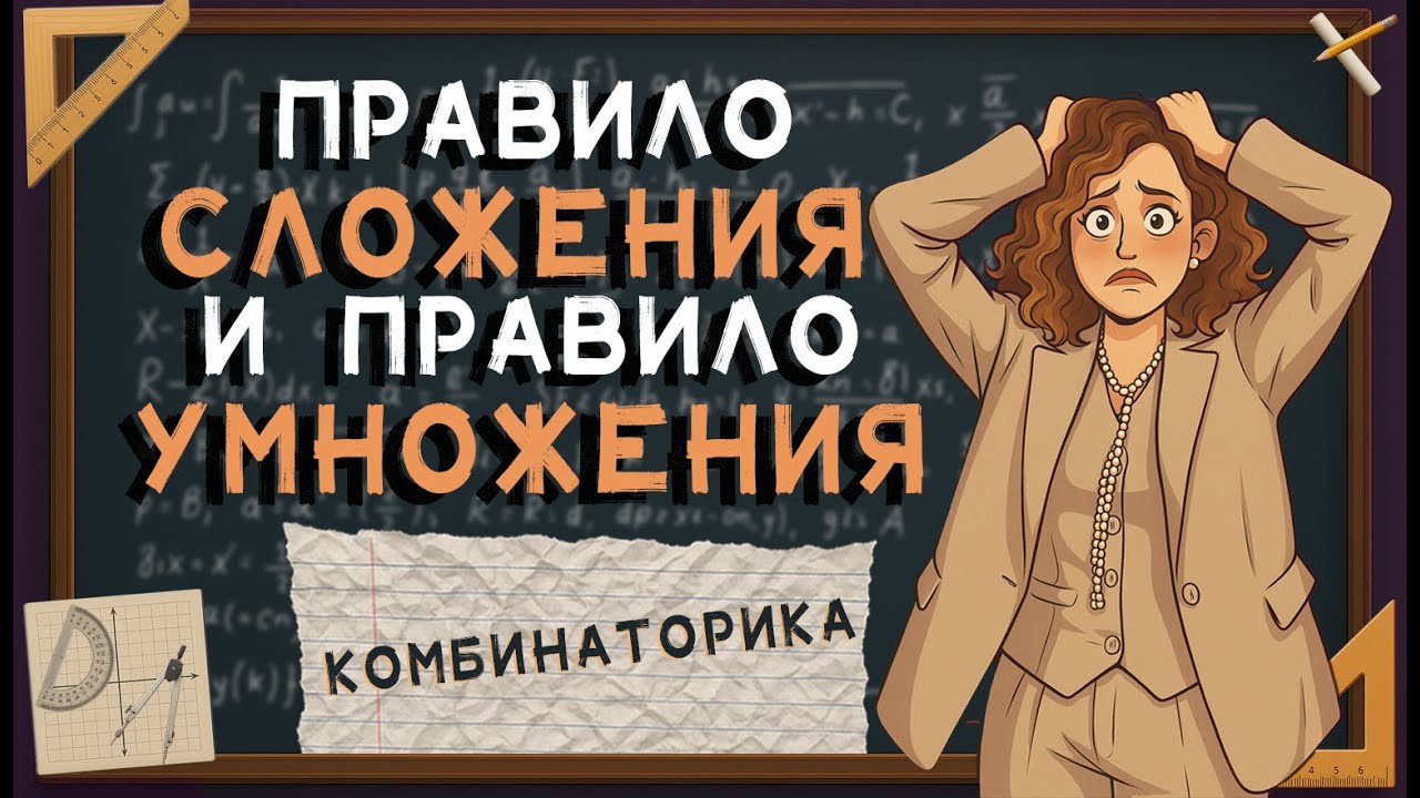 ПРАВИЛО СЛОЖЕНИЯ И ПРАВИЛО УМНОЖЕНИЯ | КОМБИНАТОРИКА