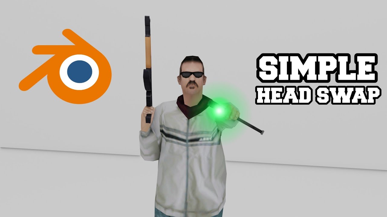 TUTOR HEAD SWAP SKIN GTA SA UNTUK PEMULA DI BLENDER