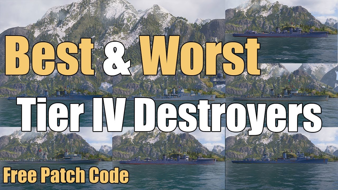 Best & Worst: Tier IV Destroyers | World of Warships Legends | Xbox Series X PS4 PS5