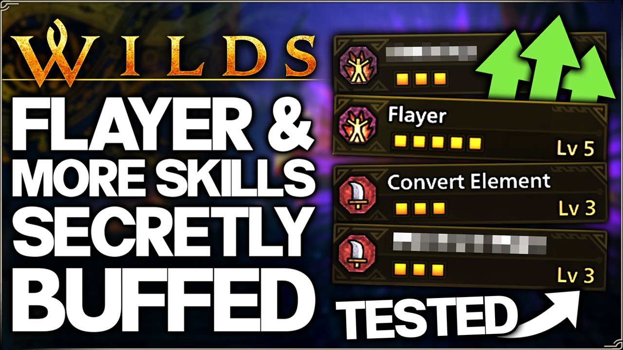 Monster Hunter Wilds - Flayer, Convert Element & More Skills Secretly BUFFED - All Weapons Guide!