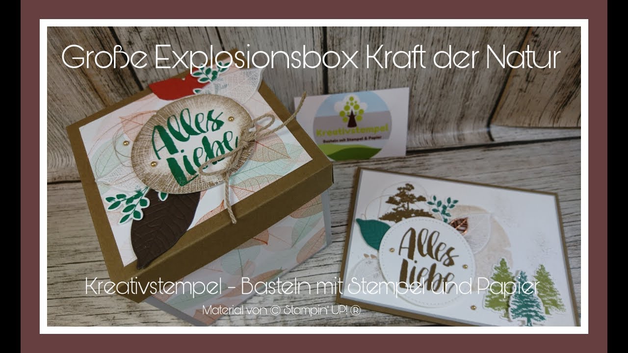 Explosionsbox Kraft der Natur mit Stampin` Up!