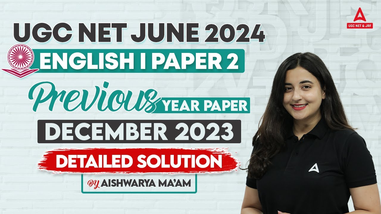 UGC NET English Literature Previous Question Papers With Answers #1 | English By Aishwarya Puri