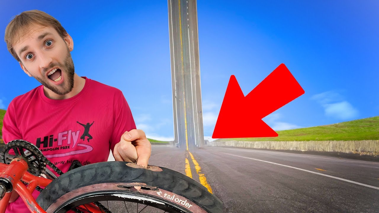 EXPLODING MY TYRE ON THE STEEPEST ROAD