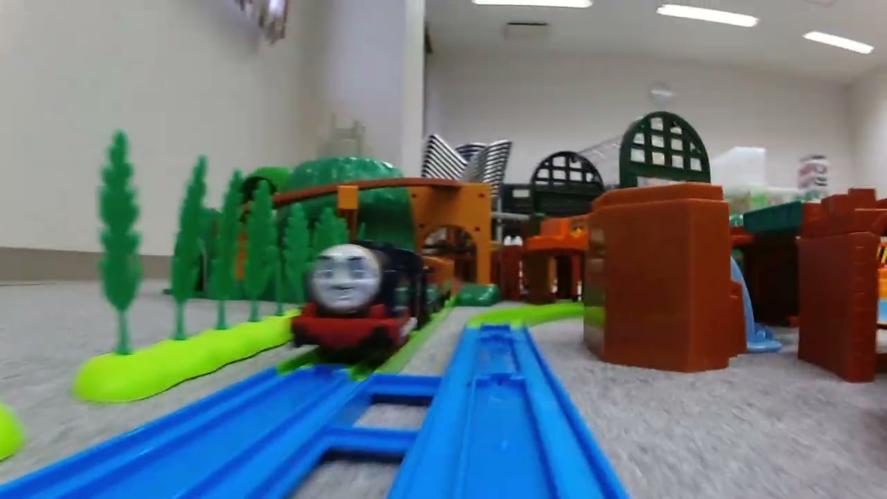 【きかんしゃトーマス】トーマスプラレールのプラレール前面展望