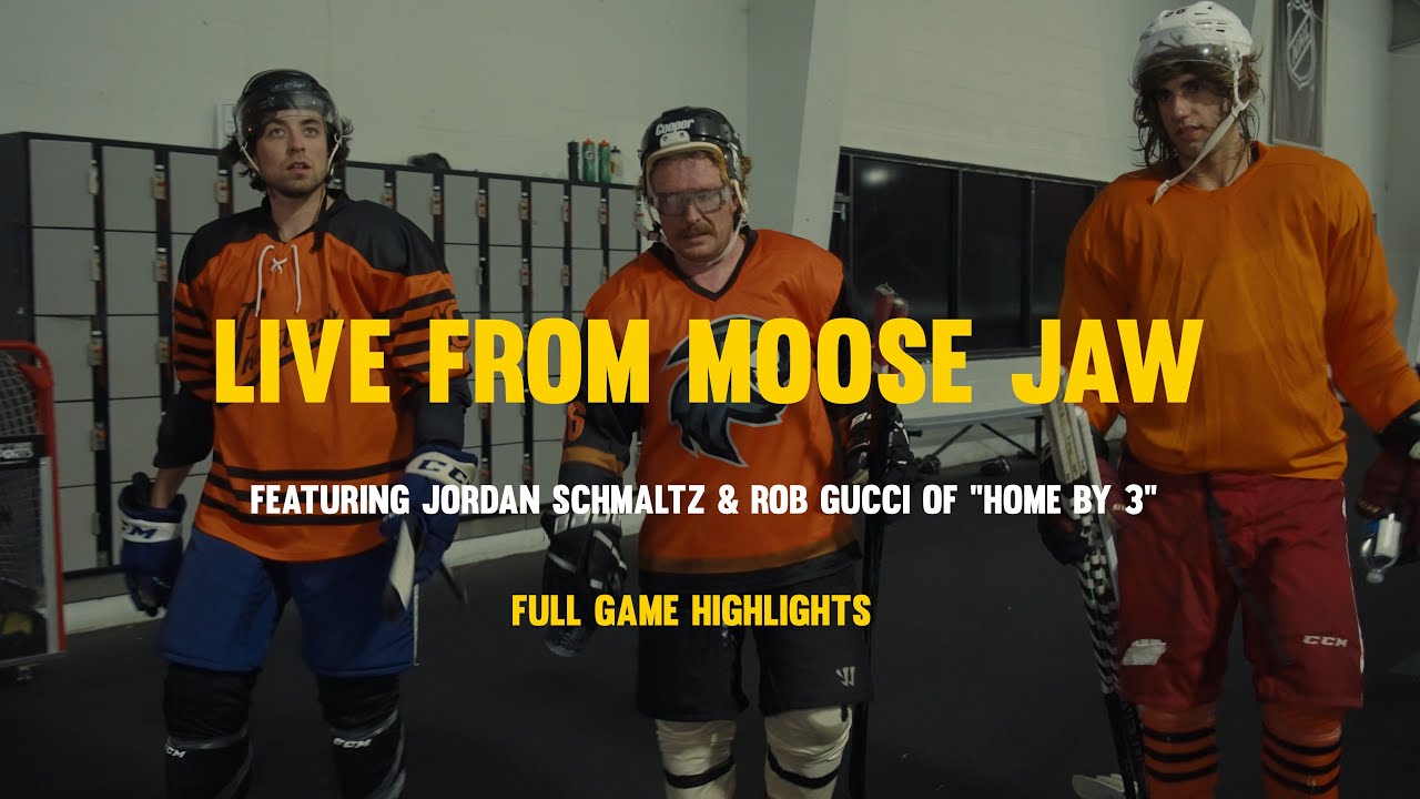 Jordan Schmaltz & Rob Gucci join Lindy McLeod's beer league team | LIVE FROM MOOSE JAW