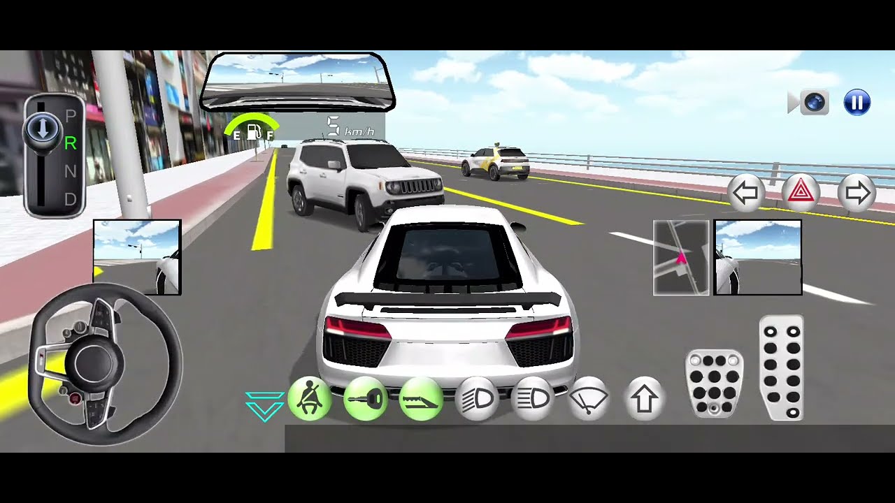 New White Lamborghini Aventador SV 3D Driving Class Simulator #Adnan Gaming#