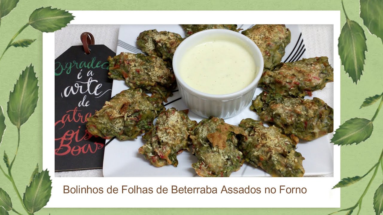 Bolinhos de Folhas de beterraba assados, uma delícia !!!