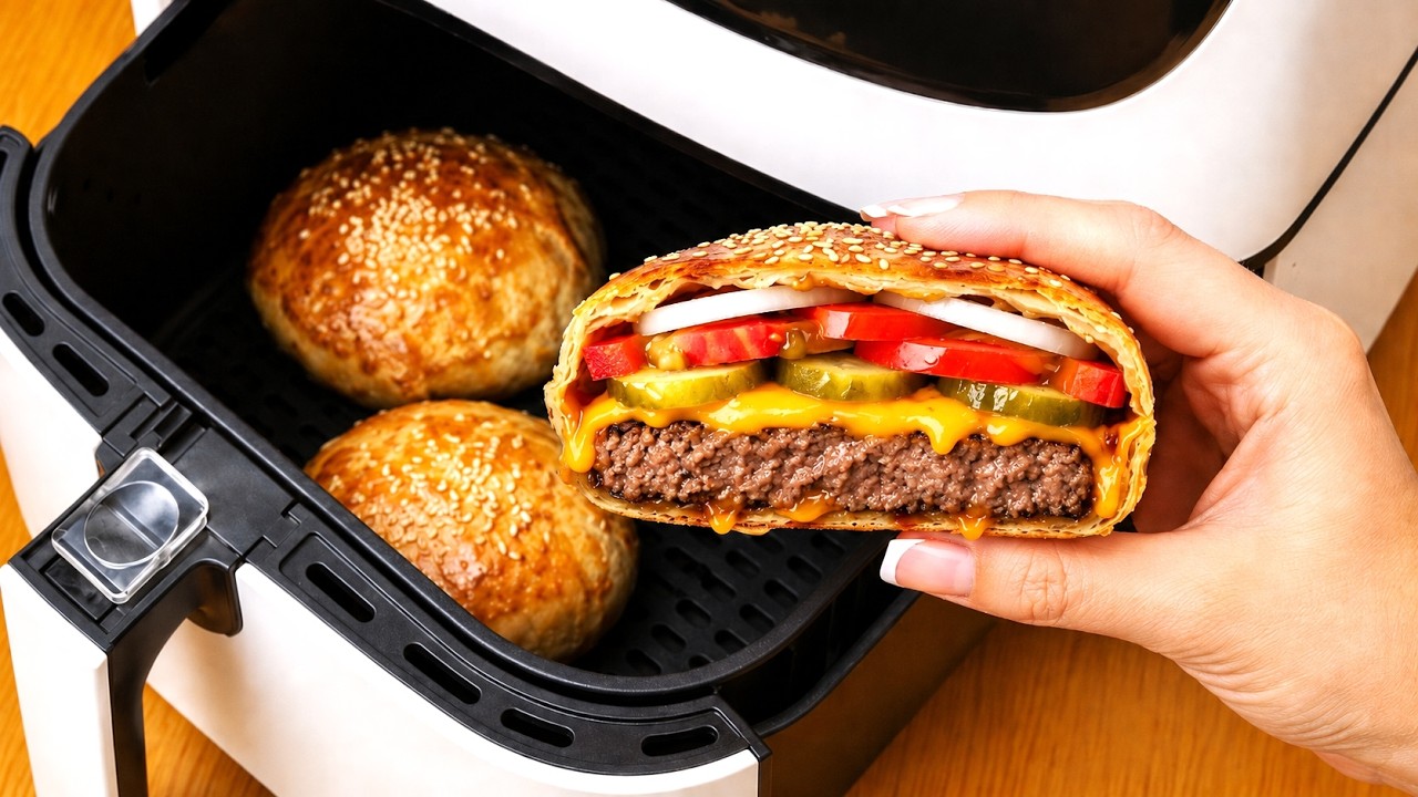 🍔Przestałem zamawiać burgery po zrobieniu ich we frytkownicy powietrznej!