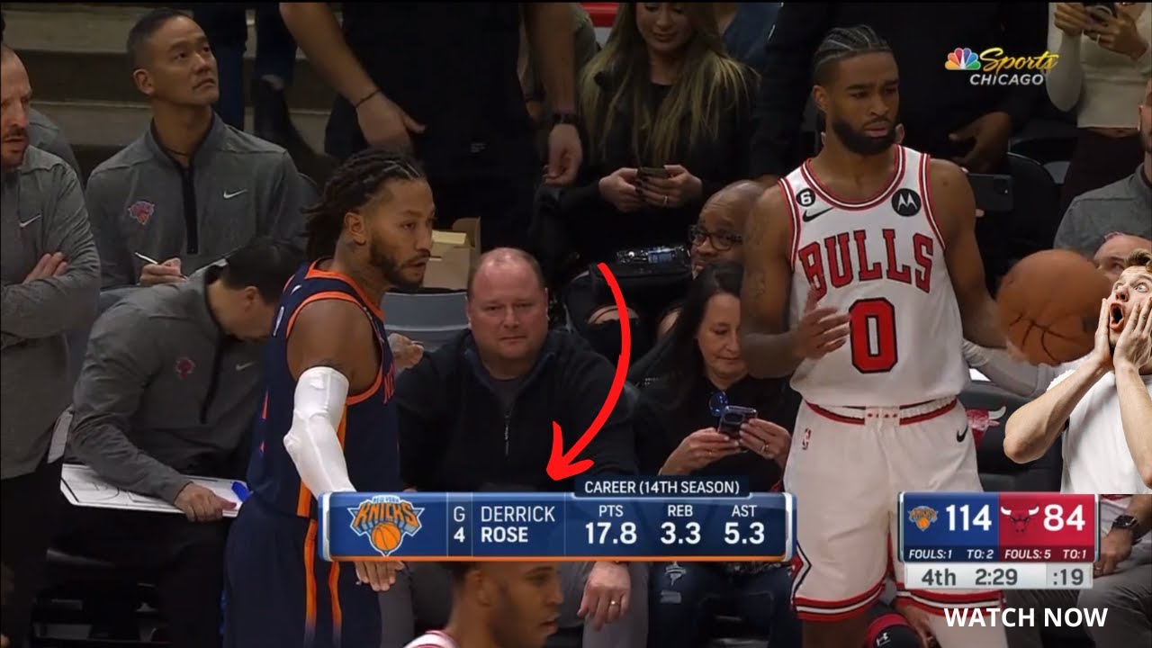 DERRICK ROSE RECEIVES INSANE STANDING OVATION & PLAYS AGAINST CHICAGO BULLS HOME TEAM!