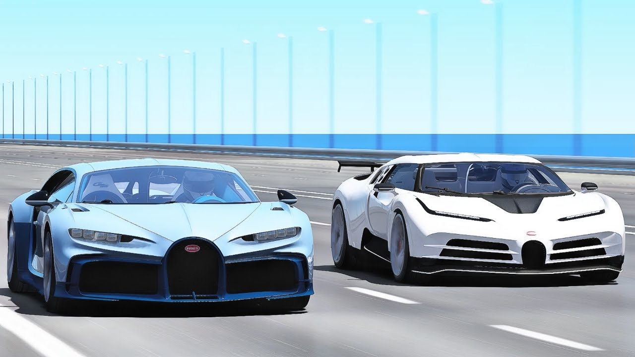 Bugatti Centodieci Vs Bugatti Chiron Profilee | 20KM Drag Race