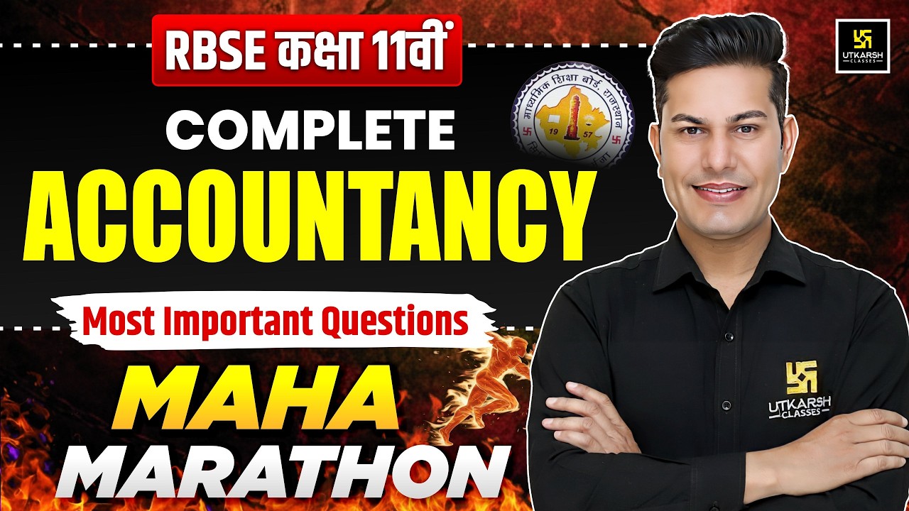 RBSE Class 11th Accountancy: Most Important Questions in One Shot | Annual Exam 2026 | Pratap Sir