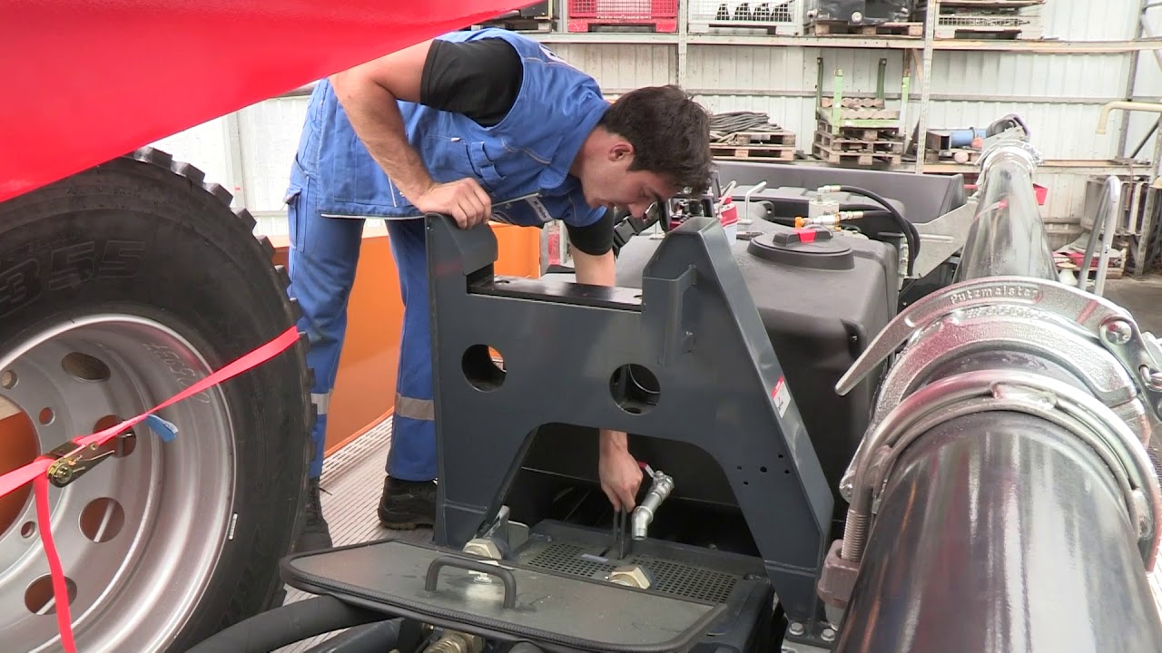 Putzmeister: M42-5 Maintenance and Service after pumping