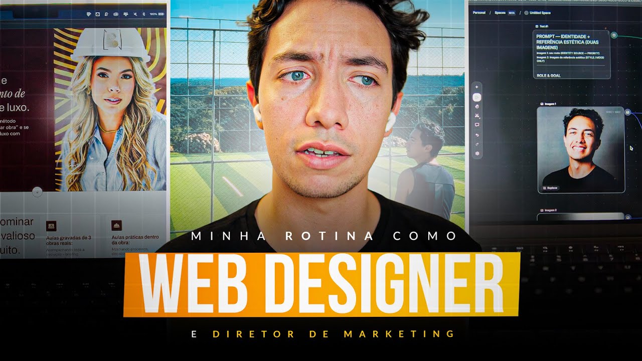 Minha rotina como web designer e diretor de marketing: Design, Automação e IA (VLOG)