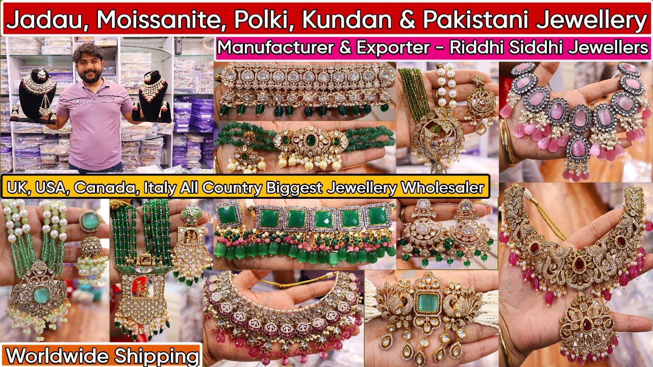 Premium Quality Jadau, Moissanite, Polki, Kundan, Copper, AD & Pakistani Jewellery Collection 2024