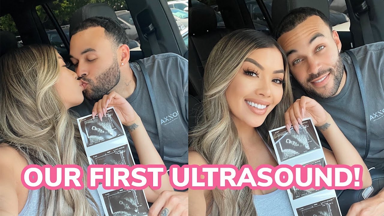 OUR FIRST ULTRASOUND! *WE HEARD THE HEARTBEAT*