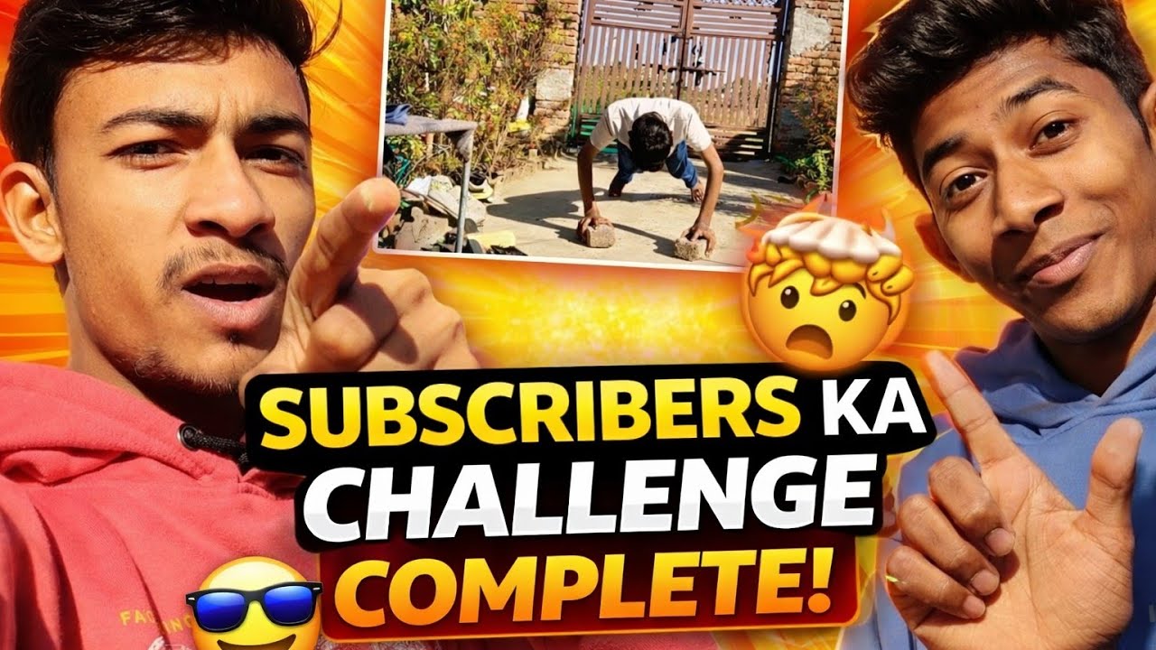 Subscribers Challenge Accepted 💀। Challenge भारी पड़ गया 😱। Challenge vlogs ❤️