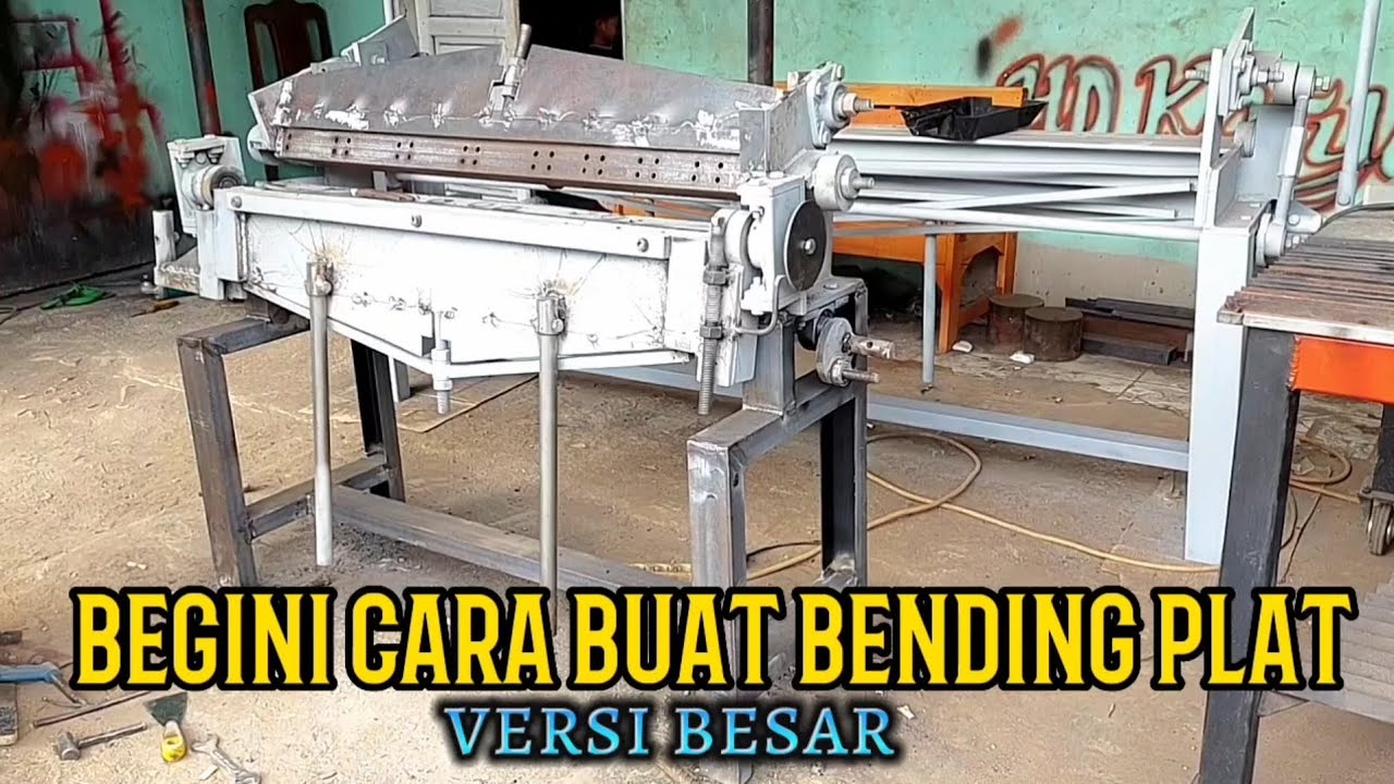 cara buat alat bending plat/ penekuk plat 100 cm versi besar