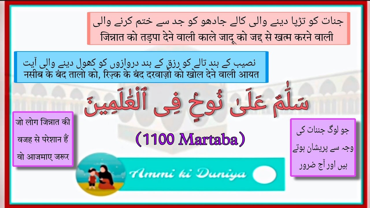 Salamun Ala Nu Him Fee A'alameen II 1100 Martba II Ammi Ki Dunia
