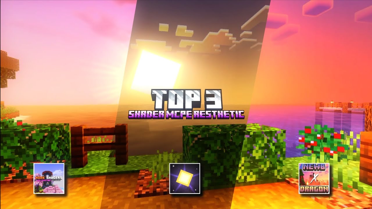 TOP 3 SHADER MCPE 1.21 || SOLAR SHADER || NEWB X DRAGON || RDAK SHADER || SHADER MCPE 1.21