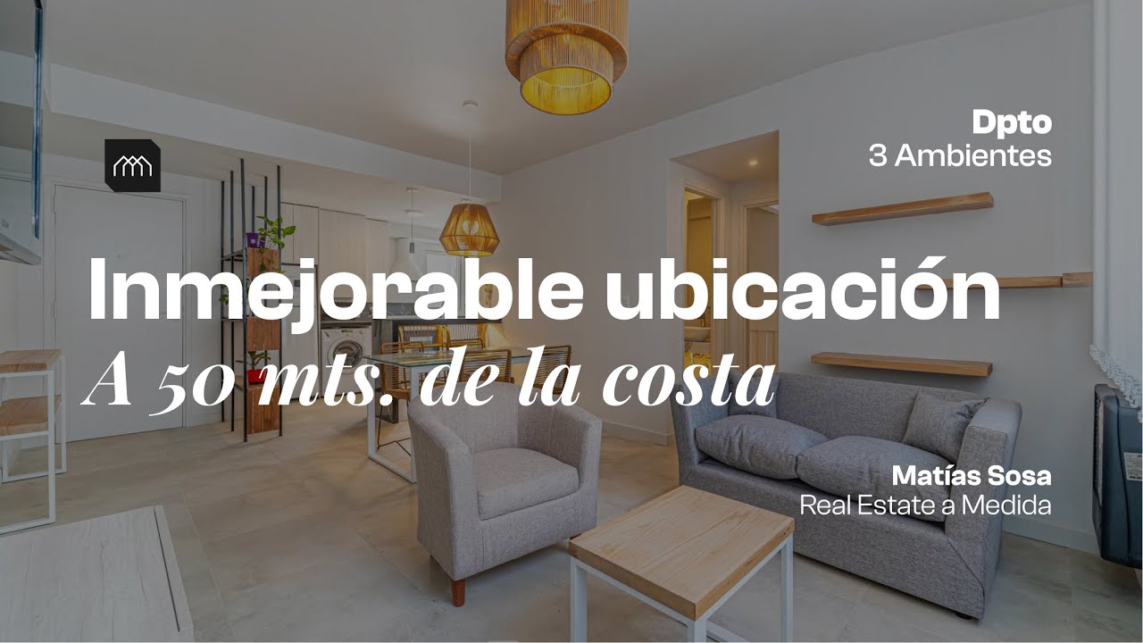 Departamento 3 ambientes TOTALMENTE RECICLADO a cuadras del Paseo Aldrey