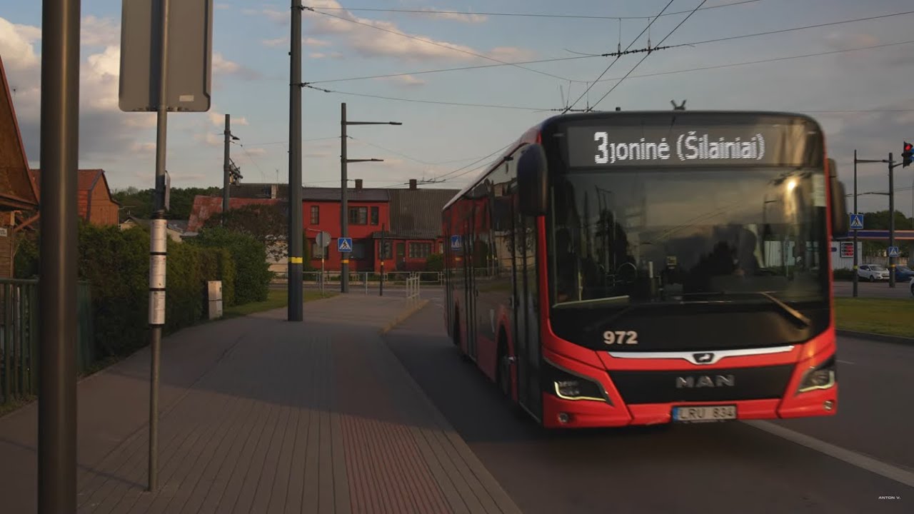 Lithuania, Kaunas, bus 3 ride from Tilto g. to Birželio 23-iosios g.
