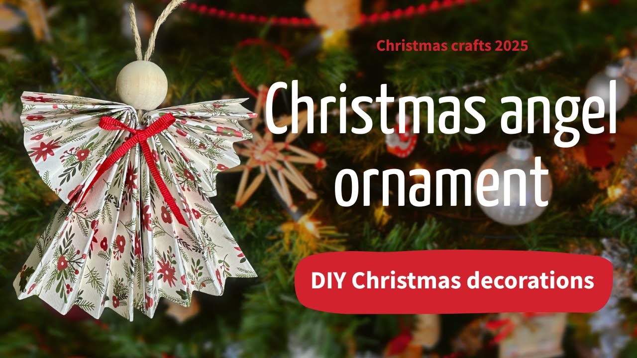 Christmas Angel Ornament DIY (no Cricut required)