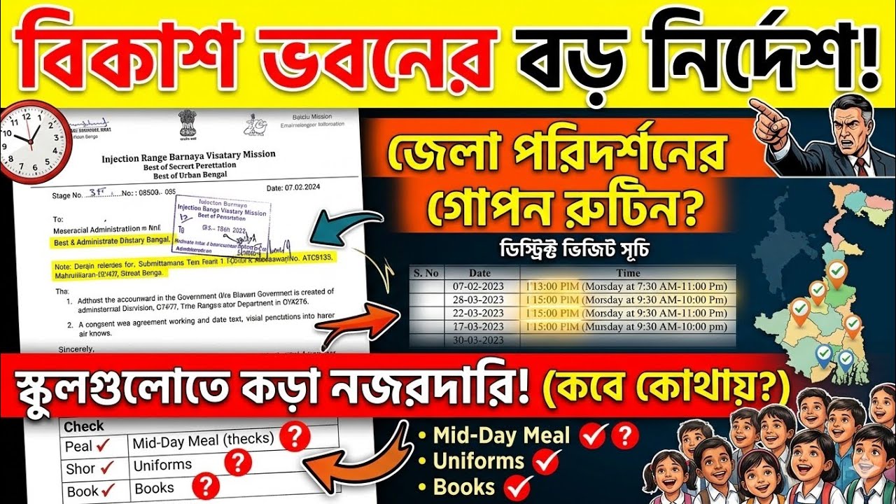 সাবধান শিক্ষকেরা! এবার জেলায় জেলায় আসছে স্পেশাল টিম! শিক্ষা দপ্তরের নতুন বিজ্ঞপ্তি প্রকাশ!