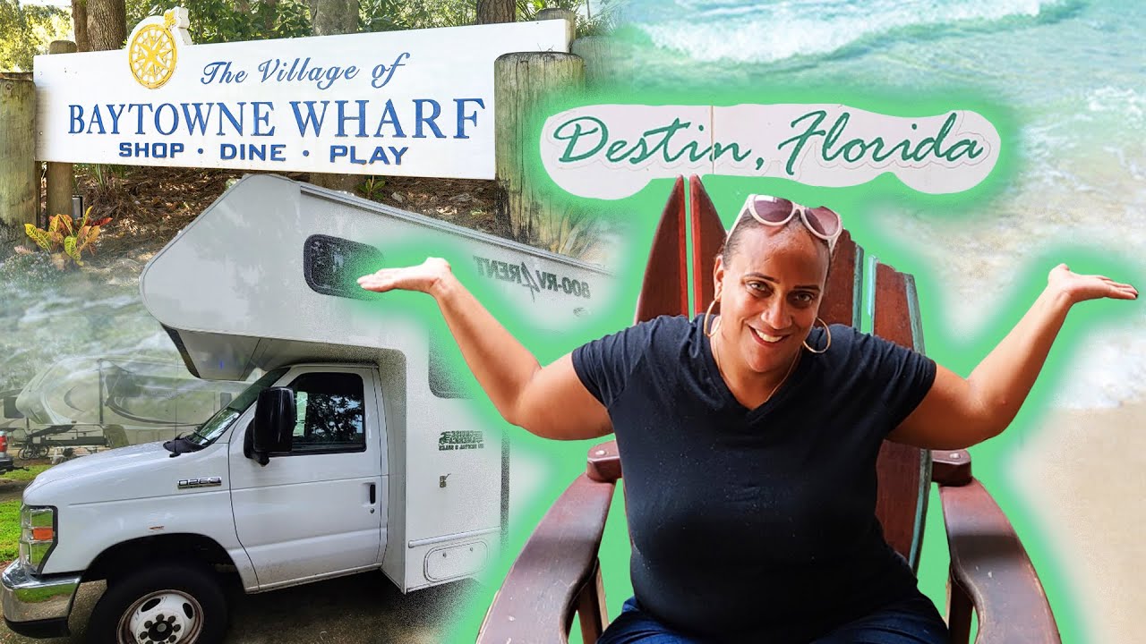 Visiting Destin Florida In a Rented RV | Miramar Beach | Baytowne Wharf | TravelVlog