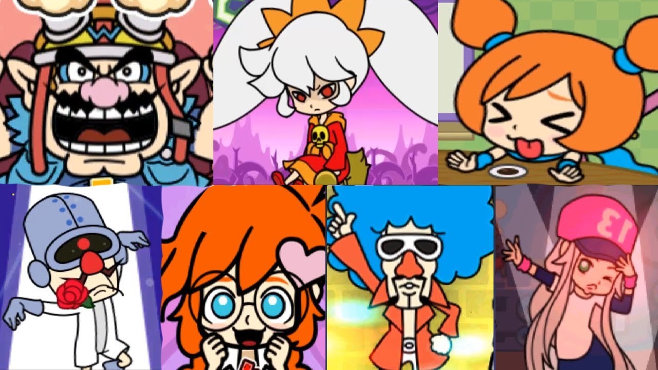 WarioWare Gold - All Character Animations (Victory, Lose, Speed-Up, Boss Battle, Game Over)
