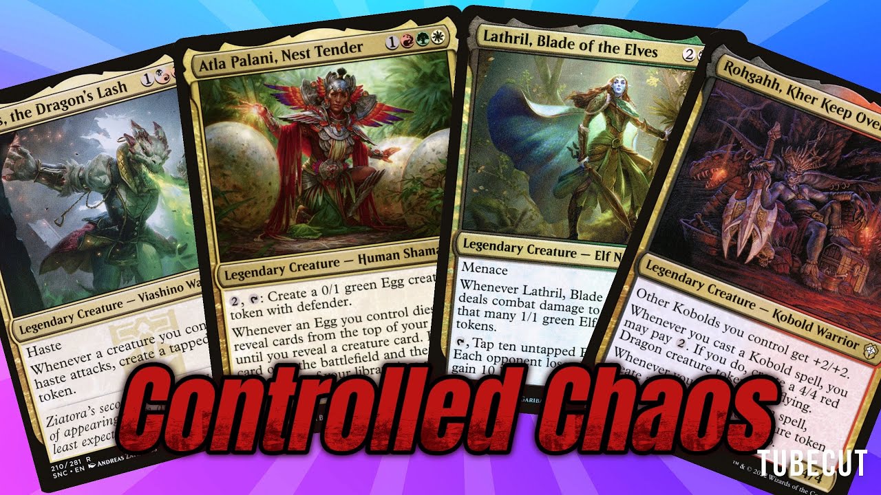 EDH Gameplay, Ognis vs Atla vs Lathril vs Rohgahh. Controlled Chaos Episode 2.