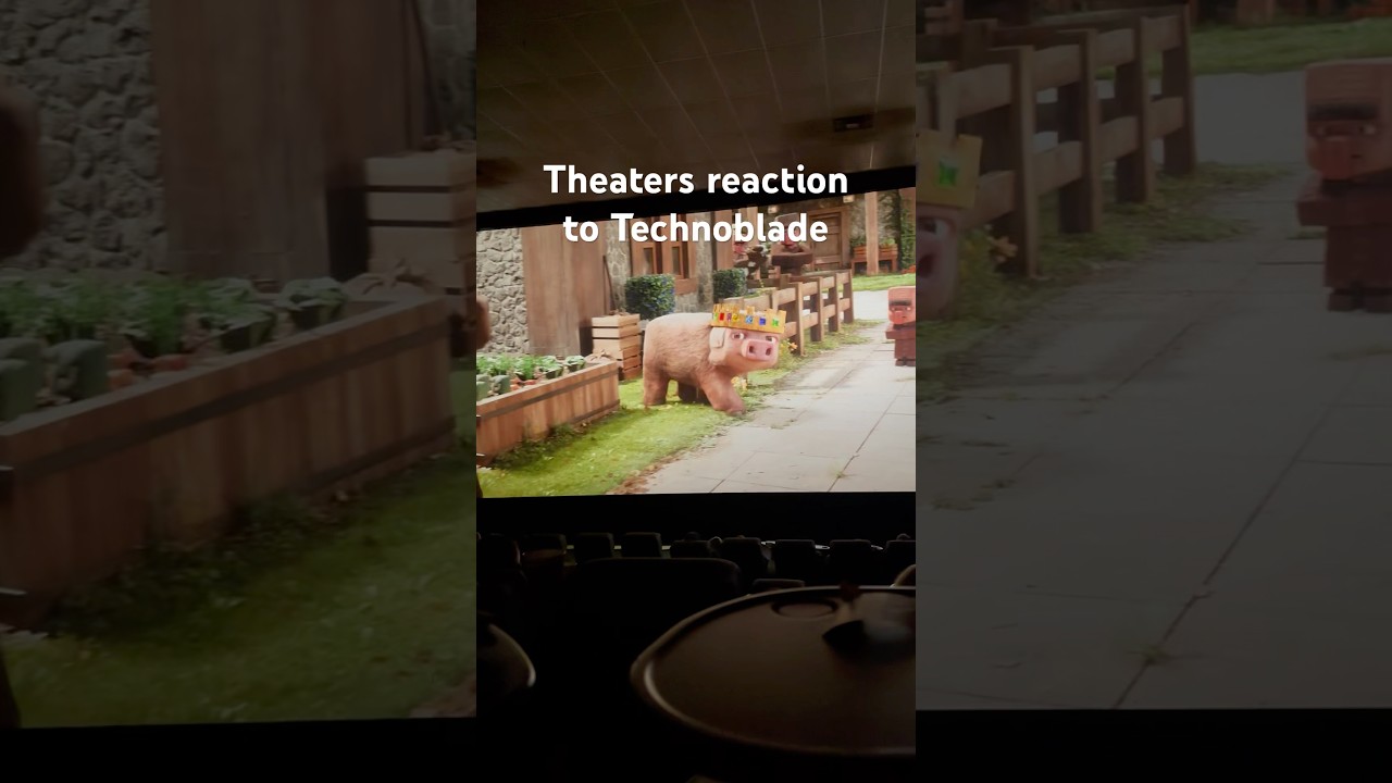 Theater reaction to Technoblade #minecraft #movie #minecraftmovie #technoblade #technobladeneverdies