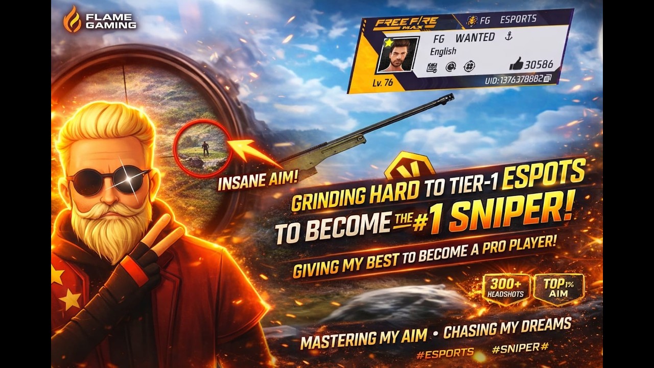 🔥 ROAD TO TIER-1 ESPORTS LIVE | Becoming India’s #1 Sniper 🎯 Intense Tournament Practice