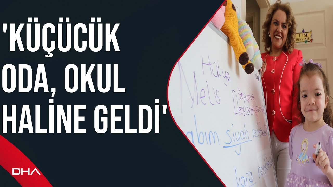 Noonan sendromu hastası Melis'e sınıf haline getirilen odasında eğitim