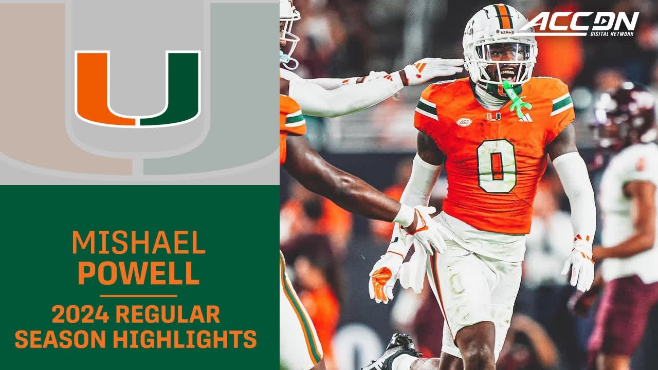 Mishael Powell 2024 Regular Season Highlights | Miami Defensive Back