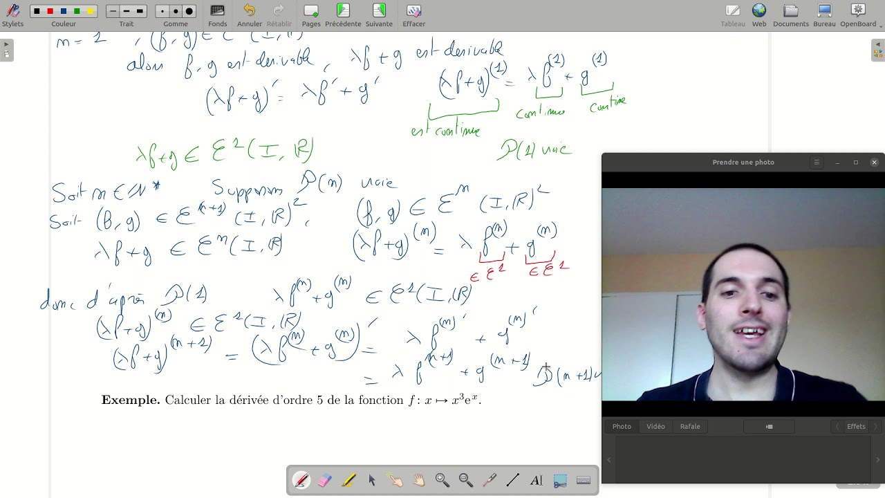 Cours Dérivabilité#8 : Fonctions de classe 𝒞ⁿ, formule de Leibniz