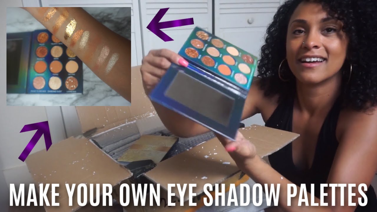 UNBOXING MY CUSTOMIZED EYESHADOW PALETTE! (Private Label)| HOW TO MAKE YOUR OWN EYESHADOW PALETTE |