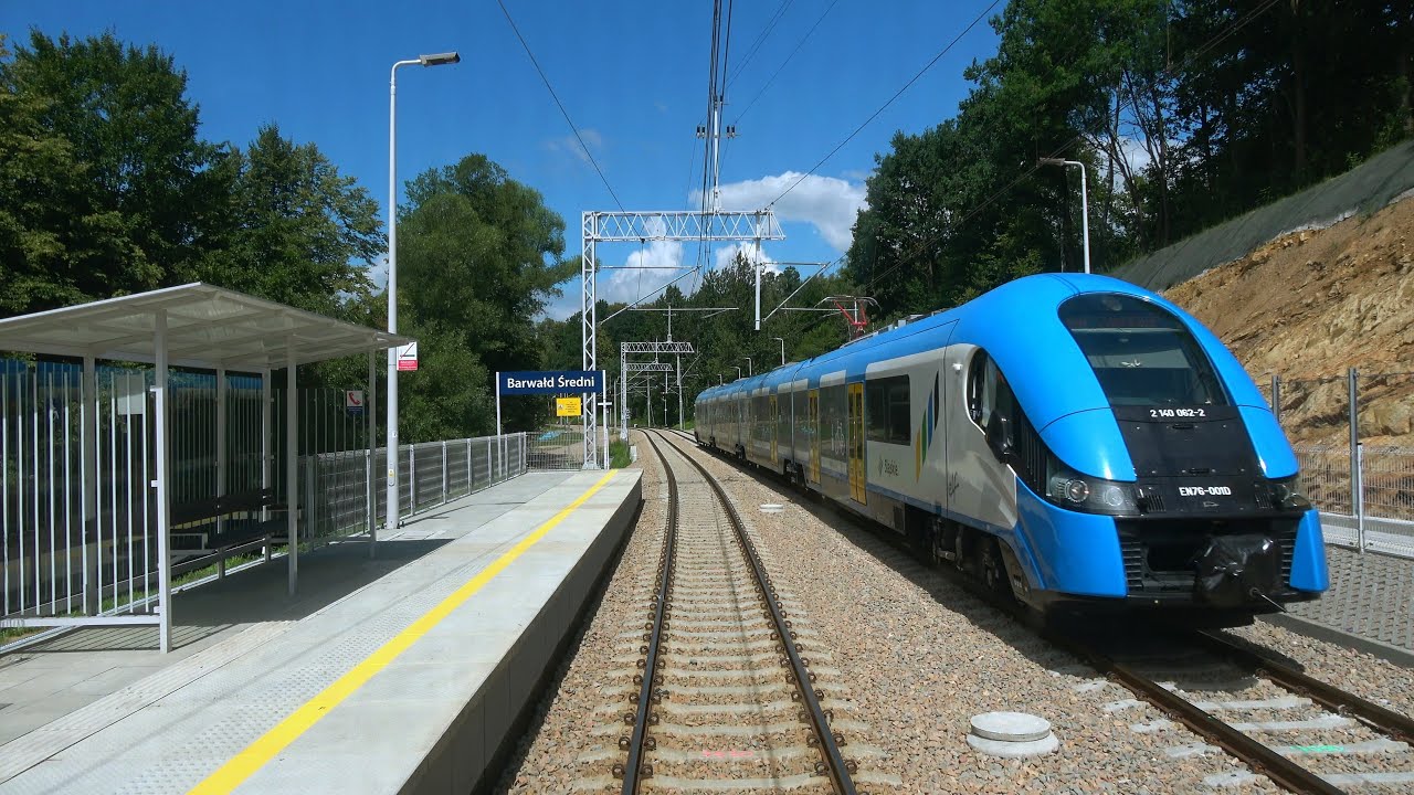 Cabview 4K EN57-2039 Kalwaria Zebrzydowska Lanckorona - Bielsko-Biała Główna + sound - 11.07.2022