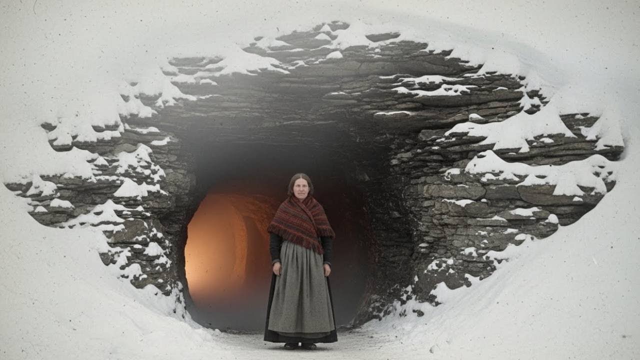 Nobody Believed When She Built a Cabin in the Cave... Until the 5-Day Blizzard Froze the Town