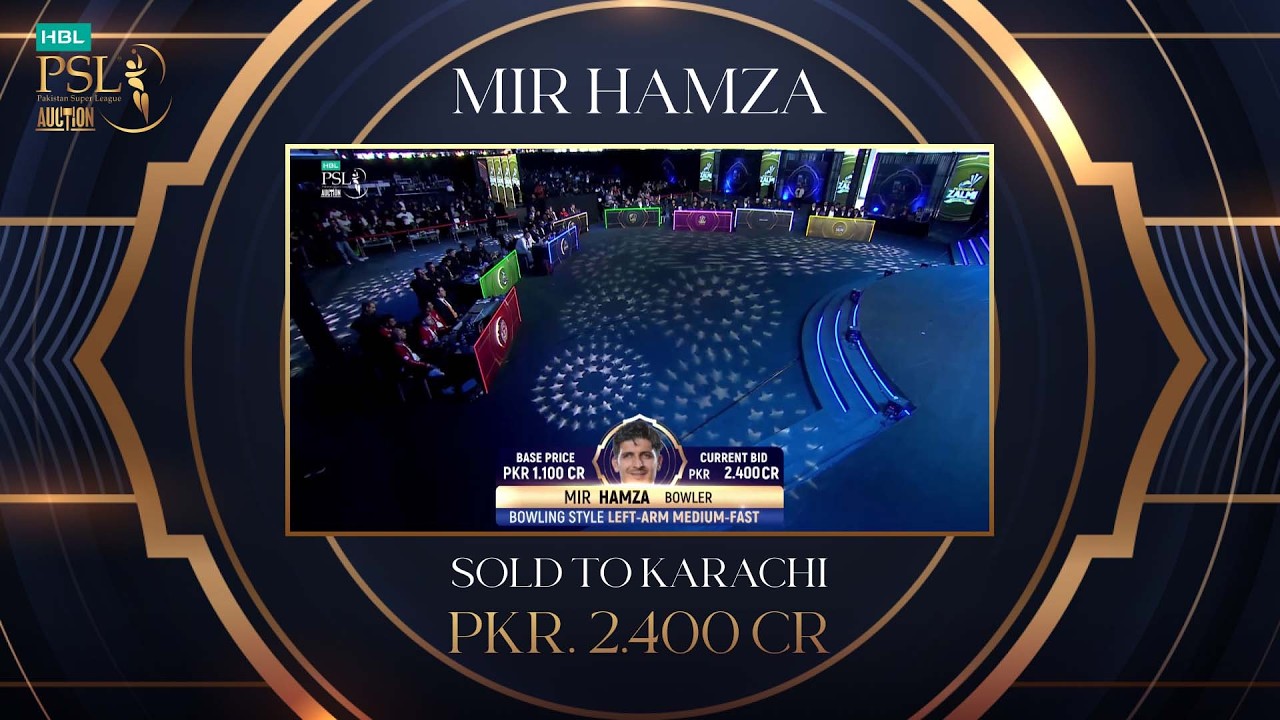 The paddle battle went on for a while before Karachi Kings bought Mir Hamza 🔥 MX1U