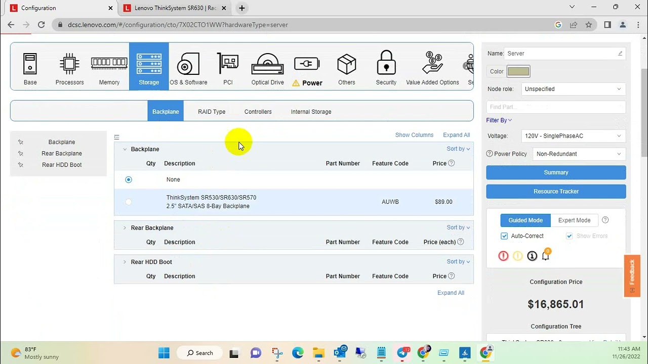 Lenovo DCSC Server BOM Generation
