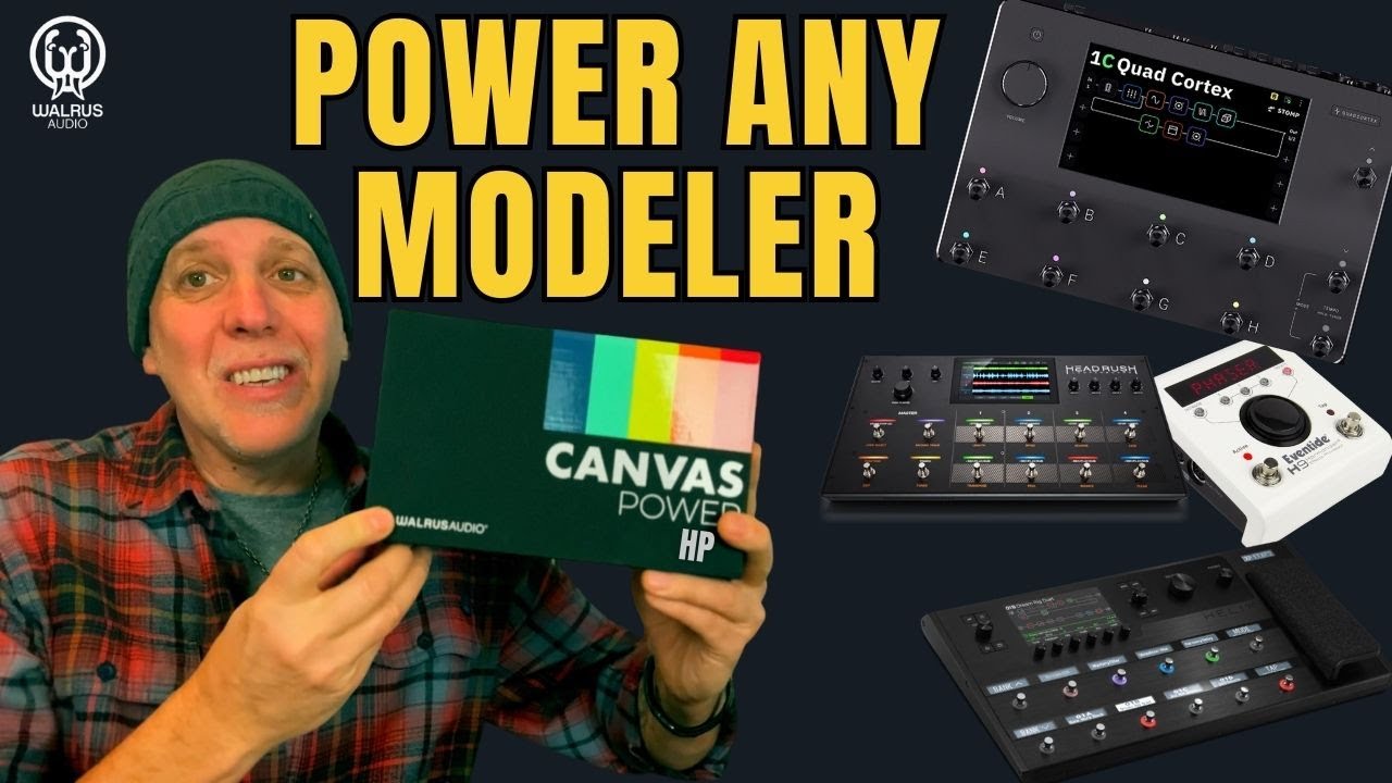 Педальная панель Walrus Audio Canvas Power HP UnBoxing обеспечивает питание 12 В Quad Cortex и лю...