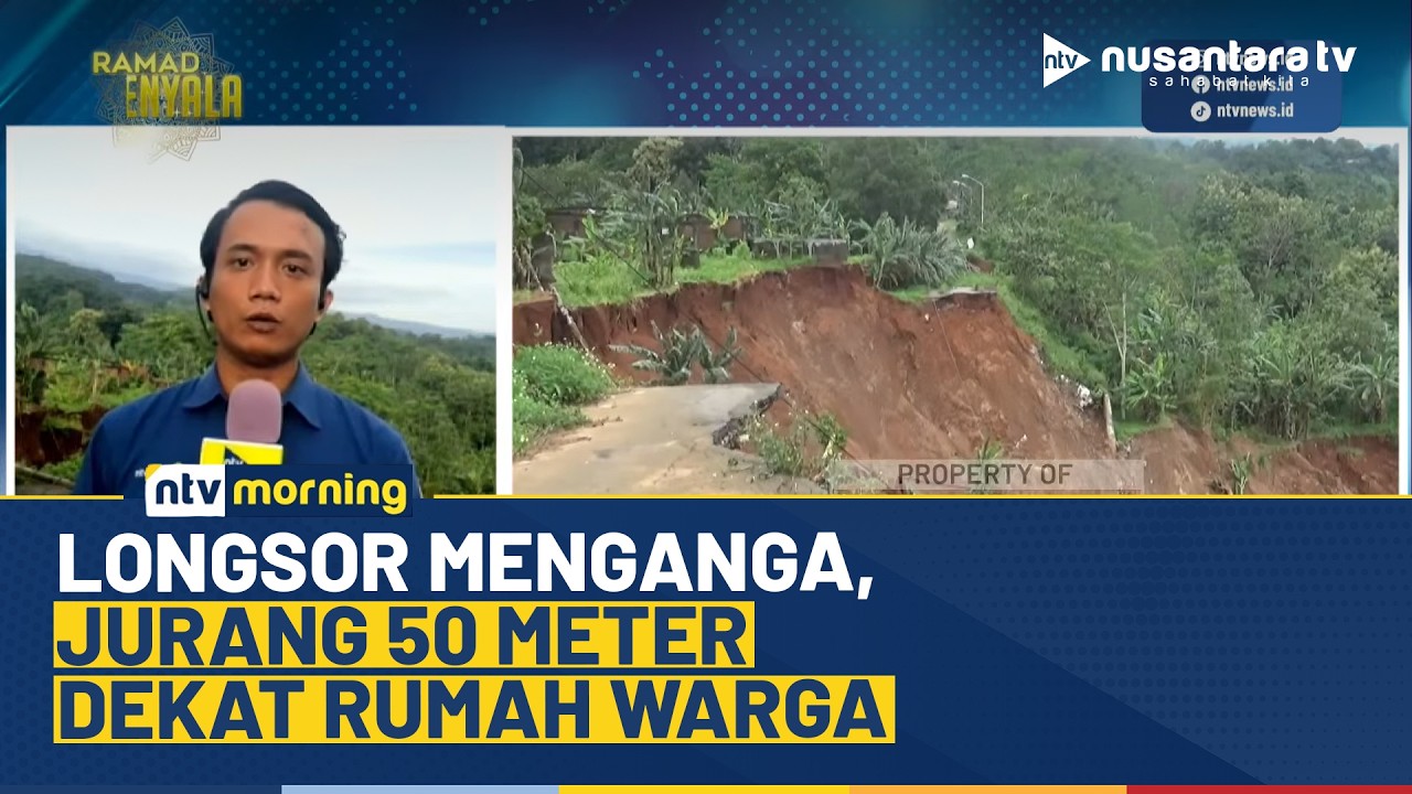 Jurang Sepanjang 50 Meter Terbentuk di Kalongan, Warga Masih Bisa Beraktivitas | NTV MORNING