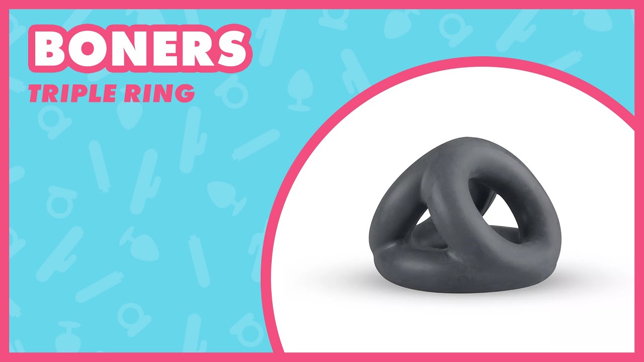 Boners Triple Ring 🔥 Enhance Sensation & Sensitivity 💗 EasyToys